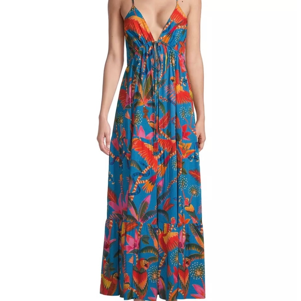 FARM RIO Macaw Party Cover Up Maxi Dress - Picture 9 of 13